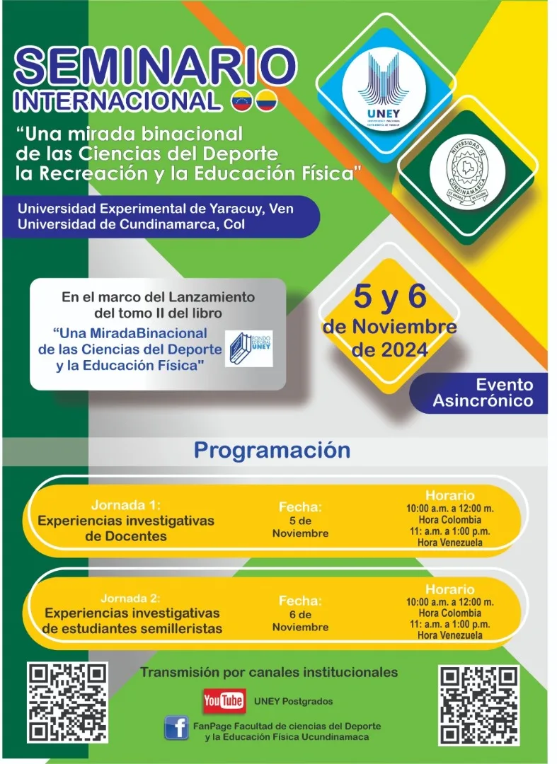 En este momento estás viendo Seminario internacional asincrónico una mirada binacional de las ciencias de deporte y la educación fisica